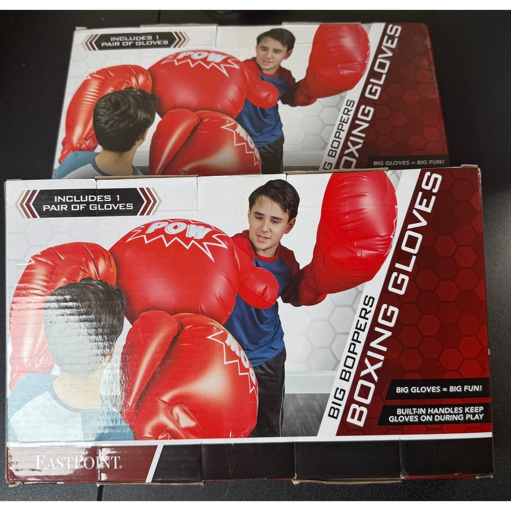 EastPoint Sports Big Boppers Inflatable Boxing Gloves Red Pair New in Box POW